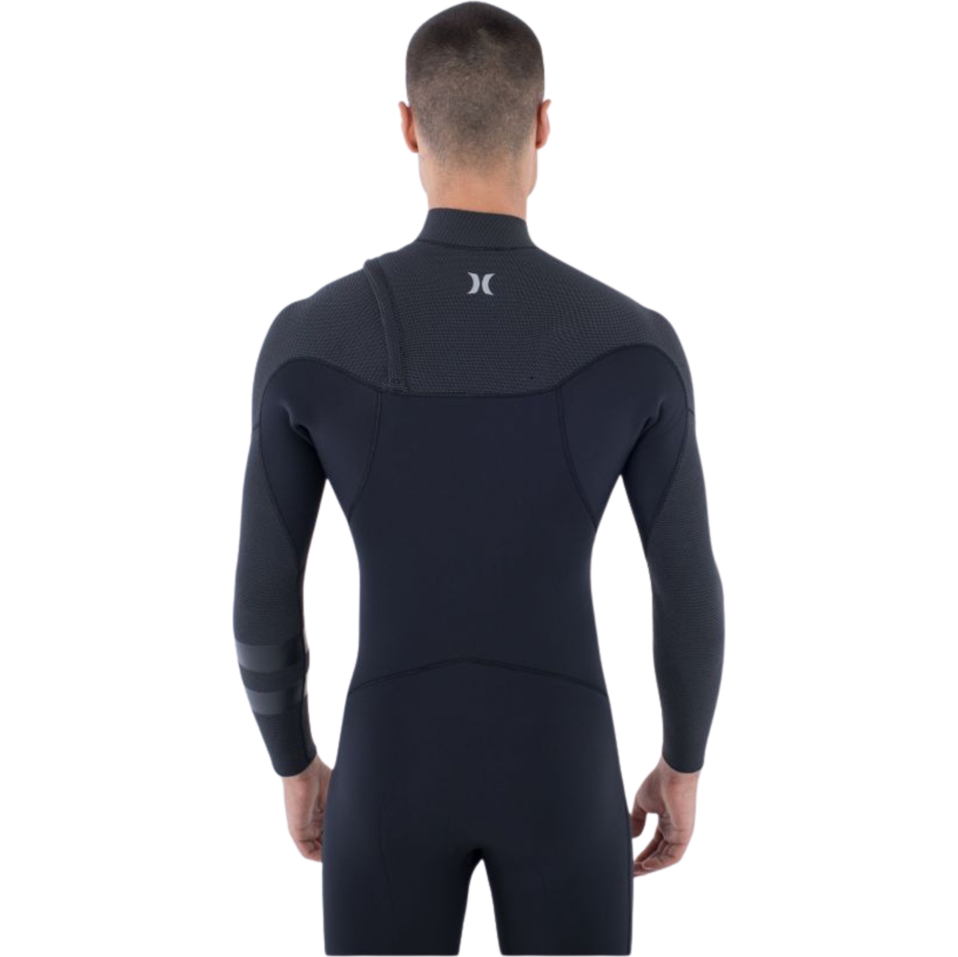 2025 Hurley Mens Plus 5/3mm Chest Zip Wetsuit MFS0012504 - Black